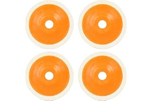 BUSTLWOR 4 Stück Polierscheiben Rad, Wolle Polierscheibe, Spiegel Polierscheibe Set, für 100-Typ Winkelschleifer, für Polischer Schmuck, Metall und Nichtmetall