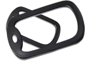 CMJ - 2 Placas de Goma para Perro de Estilo Militar británico de los Estados Unidos, Color Negro