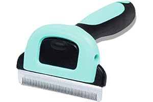SunGrow Rabbit, Ferret, Dog & Cat Deshedding Brush, 2.5" Blade, 3 minutes to GROOM & self-clean your small, medium and large pet, Proven to REDUCE Shedding by 90%