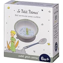Ciotola Con Ventosa E Cucchiaio Il Piccolo Principe - Anti-ribaltamento, Per Bambini, Design Colorato