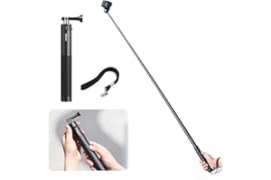 ULANZI SELECT Perche à selfie de 154 cm pour caméras d'action, ULANZI GoQuickII, trépied monopode extensible pour caméra d'action, compatible avec Insta360 One XR/RS DJI Osmo Action 4/3/2/1