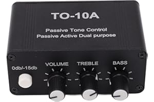 DECHOGA Mini Stereo Audio Preamplifier, Small Headphone Amplifier NE5532 Home Radio Accessories Treble Bass Volume Treble Bass Volume Control Preamplifier Control Amplifier with RCA 3.5mm Input Output¡­