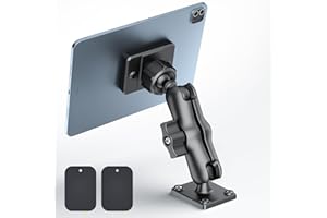 OHLPRO Tablet Halterung Auto Vorne, Magnetische Auto-Tablet-Halterung – Robuste Bohrbasis, Geeignet für Ipad Pro Mini Air, Samsung Galaxy Tab, Kindle Fire Hd, Switch und Telefone