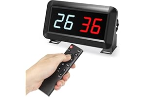 ‎PELLOR PELLOR Sport Anzeigetafel Fussball Portable Scoreboard, LED Anzeigetafel Elektronisch 0-99 mit Fernbedienung für Basketball, Badminton, Volleyball Tennis Baseball für Indoor-und Outdoor-Wettbewerbe
