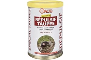 CIBLES ALTO Repulsif Taupe/ Piège à Taupe idéal pour chasser les taupes de son jardin – Anti taupe, répulsif, piege a taupe, made in France – Boîte de 30 bâtonnets