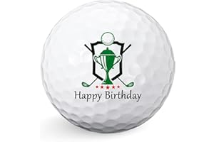 Sinmoe Regalo Pallina da Golf di Buon Compleanno Regalo Divertente e Originale per il Golf Regalo da Golf per Papà Uomo Festa del Papà del Golf