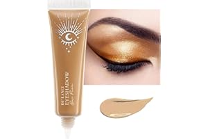 DE'LANCI Eyeshadow Primer Matt,Professional Makeup Eyeshadow Primer Waterproof Durable, No Wrinkle, Anti-Age Enhance Eye Color Lids (Brown)