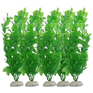 Aquarium Plant Glossy Greens Fish Tank Decoration 40cm Tall Silk