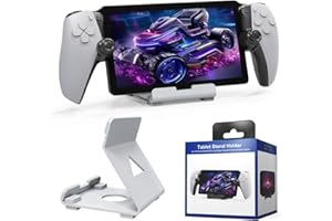 Fiorky Desktop Handheld Game Console Holder with Anti-Slip Silicone Pad Tablets Stand Game Machine Stand for PS5 Portal Steam Deck ROG Switch