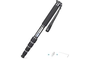INNOREL RM285A Kamera Einbeinstativ Professionelles, tragbares, kompaktes Reise-Einbeinstativ aus Aluminiumlegierung mit 5 Sektionen für Canon Nikon Sony DSLR Kamera Video Camcorder Belastung 10kg