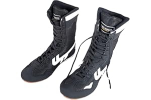 GoldeneAmeisen Boxschuhe,Wrestling Schuhe,Unisex Boxing Shoe,High-Top Boxenstiefel,Atmungsaktive,rutschfest,Verschleißfest,Trainingsschuhe,Leichte,für Herren,Damen,Fitness,Sport,Kampf,Sanda,Taekwondo