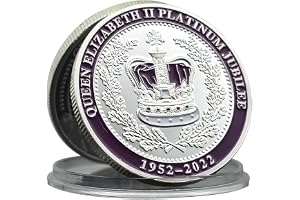 Brittisk 1922-2022 drottning Elizabeth II jubileumsmynt 50-årsjubileum för kröning utmaning mynt