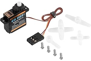 DEMERAS EMAX ES9051 4.3g Digital Micro Servo Plastic Gear 0.8kg Torque Plastic Gear Servo per 3D F3P RC Airplane