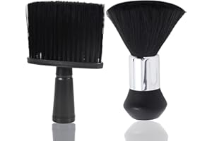 CHDZSW 2 Stück Profi Nackenpinsel Set, Friseur Bürste, Friseur Pinsel, Haarpinsel, Soft Barbierbürste für Reinigung gebrochener Haare am Hals, Friseurzubehör für Salon Heimgebrauch, Langlebiges Barber Pinsel