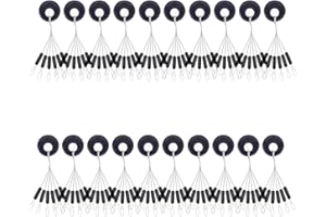 Bessy shop Gummi Angeln Bobber Stopper,120 Stück 20 Gruppen 6-in-1 Gummistopper Schwimmer Angeln Schnurstopper Fishing Bobber Float Kautschuk Stopper