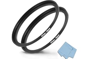 KOMET - Anello Step Up da 67 mm a 72 mm (filtro da 67 mm a 72 mm), confezione da 2