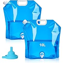 Contenitori Acqua Pieghevoli 5L E 10L Con Rubinetto - Per Campeggio E Escursionismo | Leggeri E Senza BPA - Foto 11