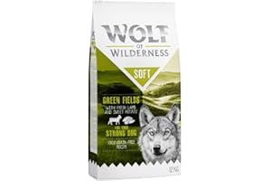 PaylesswithSS Complete Semi Moist Dog Food Green Fields Wolf Wilderness Kibble (5kg bag)