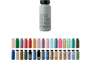 Design Letters Botella Termica 500 ml | Botella Agua Acero Inoxidable para Niñas, Mujeres | Termo Agua Mantener 12H Caliente/24 Frío | Botella Agua Deporte sans BPA | Botella Gimnasio | Termo Liquidos