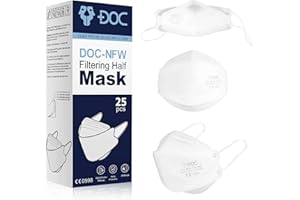 ‎FIDUCIA Fiducia DOC NFW FFP2 25 Stück einzelverpackte Masken Atemschutzmaske - 5 Schichten