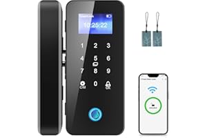 Serratura Smart Lock Serratura Porta Blindata Interna, Fenansion Serratura Impronta Digitale Serratura Biometrica Domotica Codice di Accesso Scheda IC, Serratura Porta Elettrica Smart Lock Door