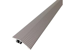 MD BUILDING PRODUCTS M-D Building Products 43318 M-D Reducer Flute with Snap Track, Aluminum, Satin Nickel, 36"