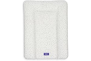 Bonky® Matelas à Langer Bebe souple 70x50 cm - Matelas à langer epais lavable - pour garçons et filles - Certifié Öko-Tex - Imperméable - points - 50x70 cm