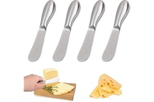 Linwnil coltelli per spalmare formaggio e burro, mini pinze da portata, coltelli multiuso in acciaio inox