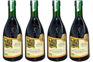 Kürbishof DEIMEL Steiermark/Austria - 4 x 500 ml Aceite de semillas de calabaza ecológico - Original de Austria - Directo del productor