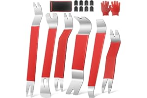 CLDFDC 17Pezzi Strumento di Rimozione Auto,Kit Utensile di Smontaggio per Auto Porta Pannello,mobili,Radio,Cruscotto Auto,Accessori,ECC.