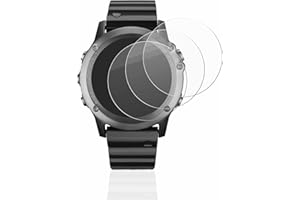 BROTECT Protector Pantalla Cristal para Garmin fenix 3/3 HR Protector Vidrio (6 Unidades) - [Dureza 9H, Anti-Arañazos]