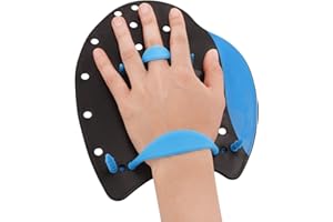 BEISITONG LIMITED GROUP Swim Paddles Hand, Swim Training Hand Paddles with Adjustable Straps, Swimming Hand Paddles,Professional Swim Training Aid Hand Paddles Power Paddles for Men Women Children