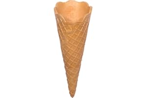 JASPERT EISWAFFELN Cucuruchos de helado "Bolsa medio dulce con borde ondulado" 140mm x Ø51mm 120 piezas