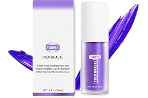 DENDAWEN Dentifricio Viola Denti,Sbiancante Denti Dentifricio Viola, Dentifricio Sbiancante Professionale Viola, Dentifricio Viola e Anti Tartaro,Purple Toothpaste for Teeth whitening