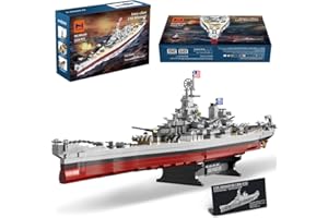 MISINI M6320 Battleship Clamping Building Blocks, 2228 pièces USS Missouri, grand ensemble de construction MOC pour adultes (Iowa)