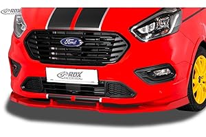 RDX RACEDESIGN RDX Frontspoiler VARIO-X Transit Custom/Tourneo Custom ST-Line 2018+ Frontlippe Front Ansatz Vorne Spoilerlippe, Unlackiert