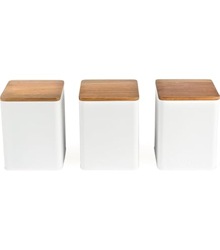 Salter BW129001EU7 Toronto 4-Piece Bread Bin & Canister Set - Black