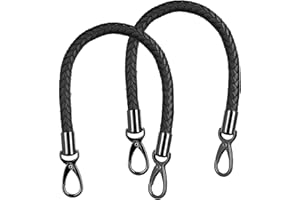 EHUIHUAN 2 PièCes Cuir Anse Pour Sac à Main 40cm, Sangle Sac Bandouliere, Rechange Anse De Sac, BandoulièRe Pour Sac, BandoulièRe Pour Sac Avec 2 Mousquetons D'Alpinisme Pour La Fabrication De Sacs/Paniers