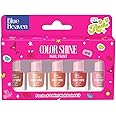 Blue Heaven Color Shine Nail Polish pack of 5, Glossy Gel Finish Nail Paint with Stunning Colors for every Occasion - 9to5 Hustle, 25ml