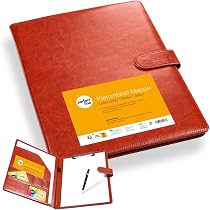 Pochette Porte-Documents Cuir PU A4 - Conférencier Avec Fermeture Magnétique