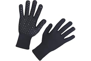AovYoo Gants d'hiver épais tricotés Chauds antidérapants Coupe-Vent Gants d'équitation pour Hommes et Femmes