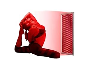 ZILYNHOM Lampada per terapia a luce rossa Pannello luminoso a infrarossi per tutto il corpo a 660nm e 850nm timer,5 livelli di luminosità e controller intelligente per il sollievo dal dolore muscolare,anti-età
