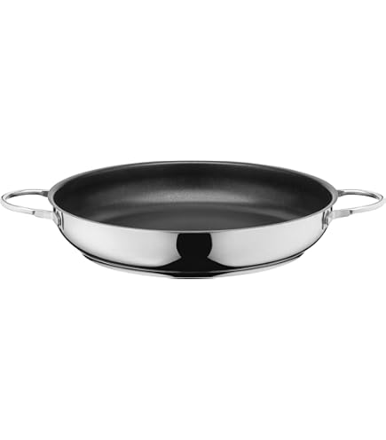 Schulte-Ufer Industar for Professionals 163048-28 - Padella con manici in acciaio inox, colore: argento/nero, diametro: 28 cm | Leroy Merlin