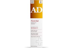 A+D First Aid Ointment - Moisturizing Skin Protectant for Dry Cracked Hands, Elbows, heals and lips - Use After Hand Washing - 1.5 oz Tube