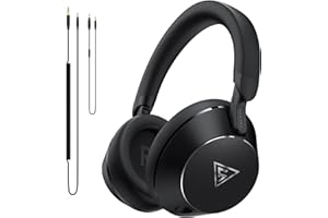 DOQAUS Over Ear Kopfhörer mit Kabel, DJ Studio Kopfhöre, 50mm Treiber, 6.35 & 3.5mm Klinke, Share-Port, DJ Headphones mit Mikrofon, HiFi-Kopfhörer für Podcast, Monitor, Handy, PC, Aufnahme, Schwarz