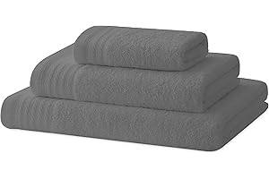 Degrees Home - Juego de Toallas de Baño: Ducha, Manos y Bidé - 100% Algodón - 480 g/m2