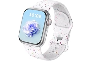 MSKSJER Pasek sportowy kompatybilny z paskiem Apple Watch 41 mm 40 mm 38 mm 45 mm 44 mm 42 mm 49 mm Ultra dla mężczyzn, ekologiczny, miękki silikonowy pasek do iWatch Series 9 SE 8 7 6 5 4 3 2 1