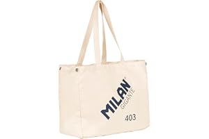 MILAN® Bolso tote bag grande colección MILAN GIGANTE 403 since 1918, beige