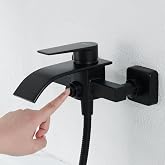 Kelleria Bathtub Faucet Waterfall Black Faucet Bathtub Shower