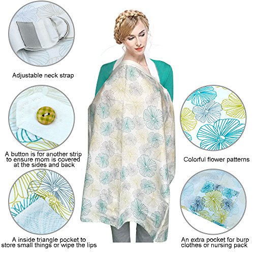 Stilltuch Stillschürze Schal für Diskretes Stillen von EarthSave, Baby Nursing Cover Stilvoll und elegant - 2
